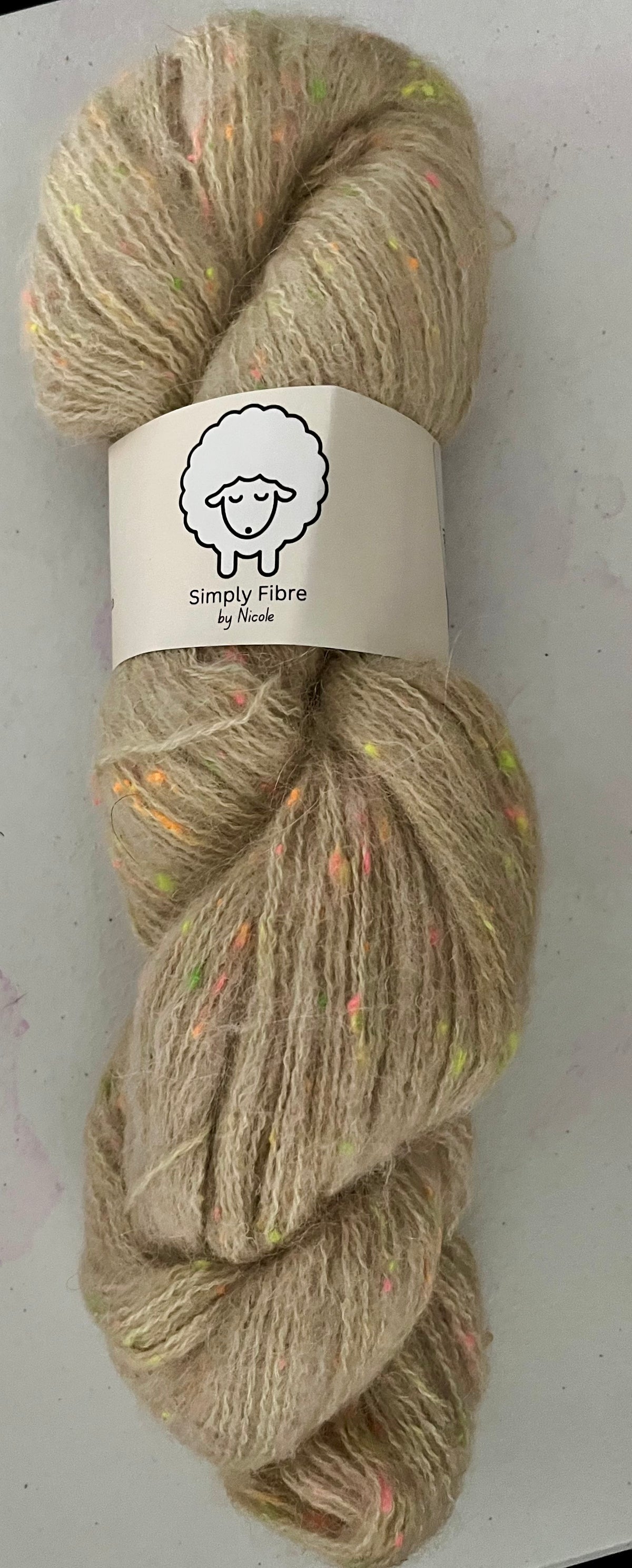 Barley- Neon Neps Fluff Yarn