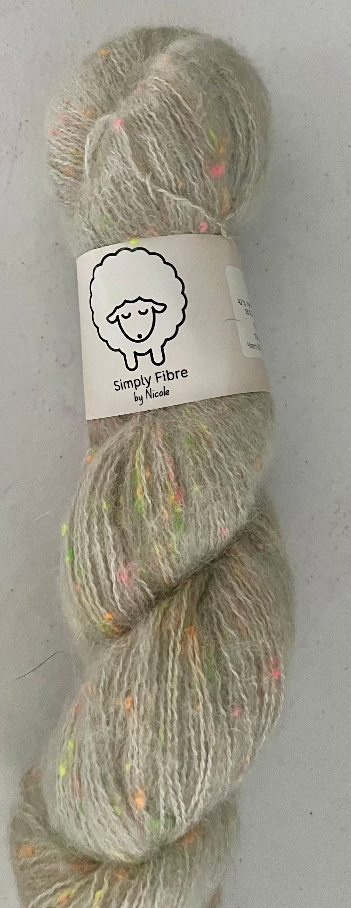 Mist - Neon Neps Fluff Yarn