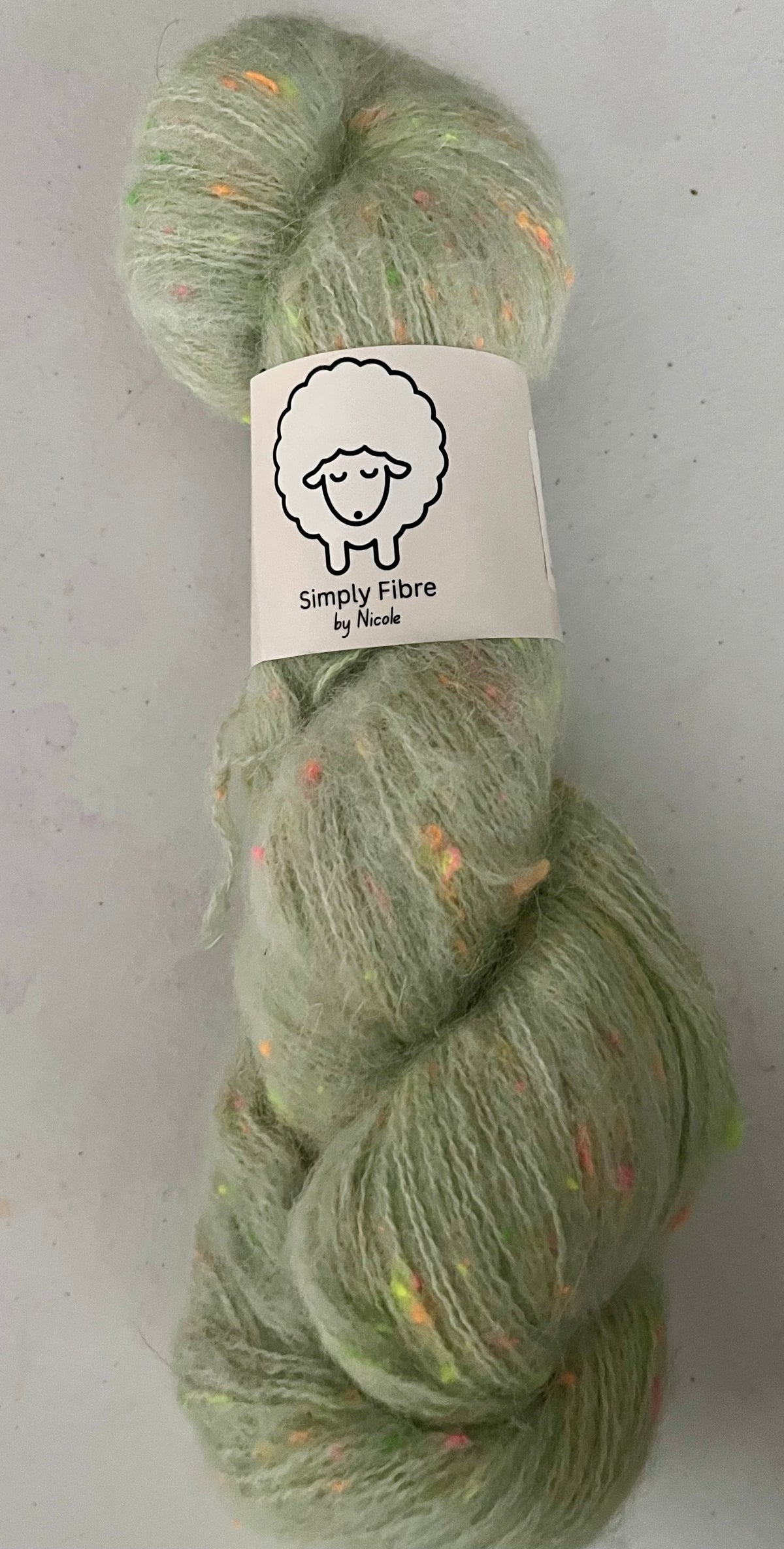 Seafoam - Neon Neps Fluff Yarn